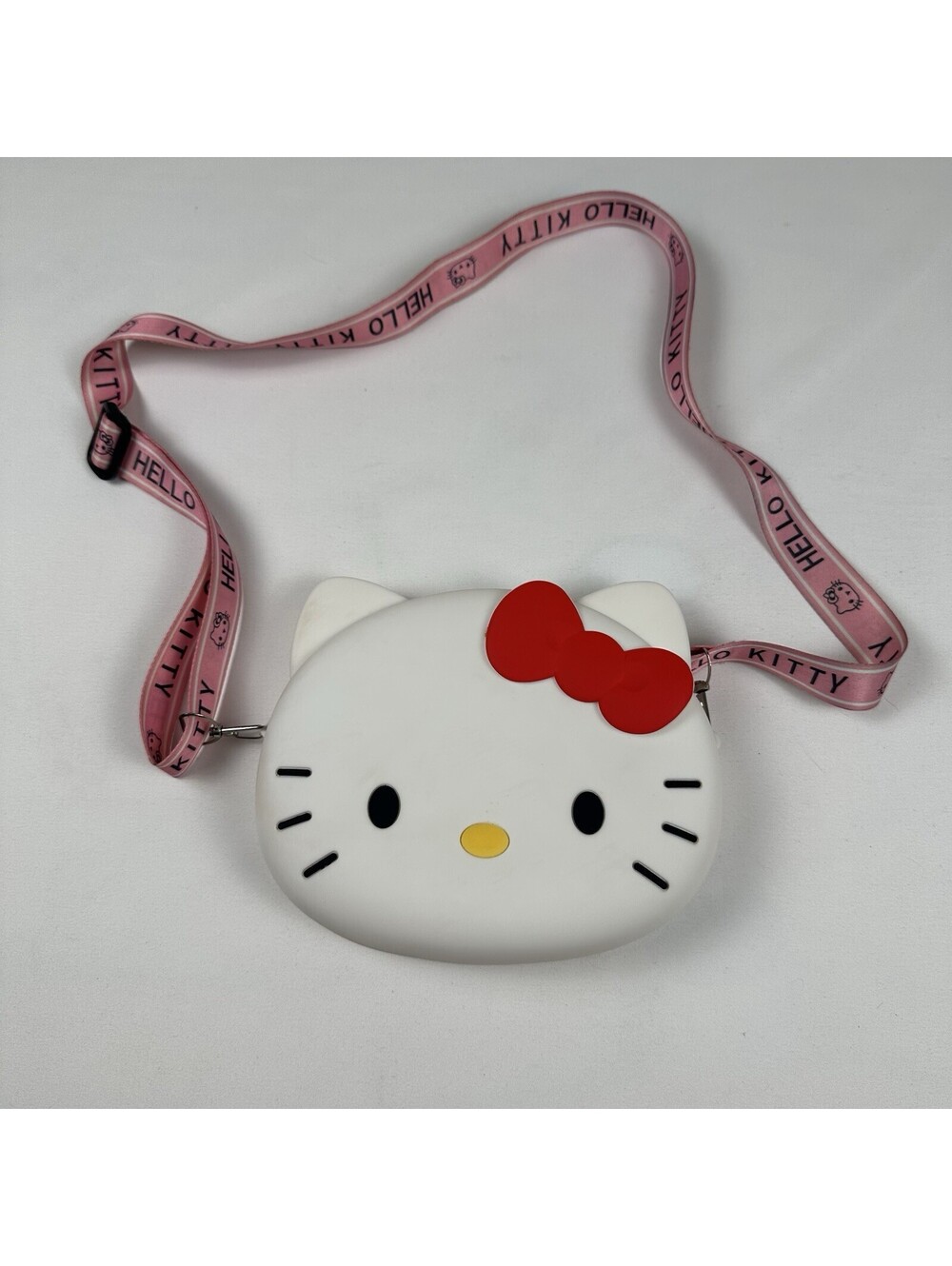 Hello Kitty Cute Kawaii Crossbody Silicone Coin Bag Purse For Girls & Teens
